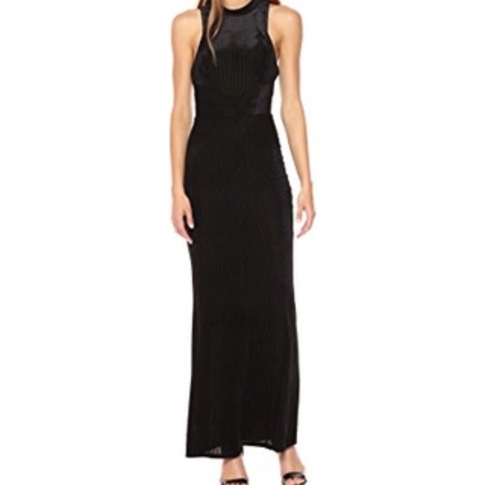 BCBG generation long black velvet dress